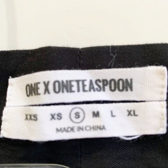 One Teaspoon Black Polka Dot Sheer Blouse Women's Size Small Big Bow Detail - Picture 6 of 10